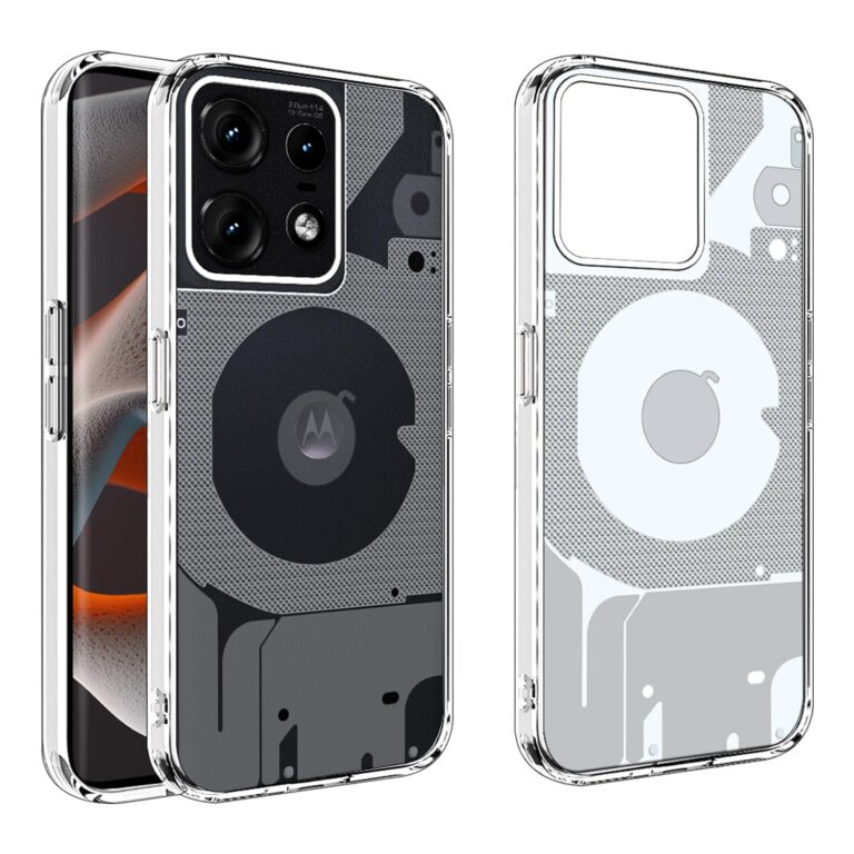 HELLO ZONE Back Cover Case for Motorola Moto Edge 50 Pro 5G (Designer Matte Finish Soft Transparent)