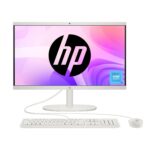 HP All-in-One PC, Intel Processor N200, 21.45-inch (54.5 cm), FHD, 8GB DDR5, 512GB SSD, Intel UHD graphics, 720p HD camera w/privacy shutter, Dual speakers (Win 11, White, 4.17 kg), dg0154in