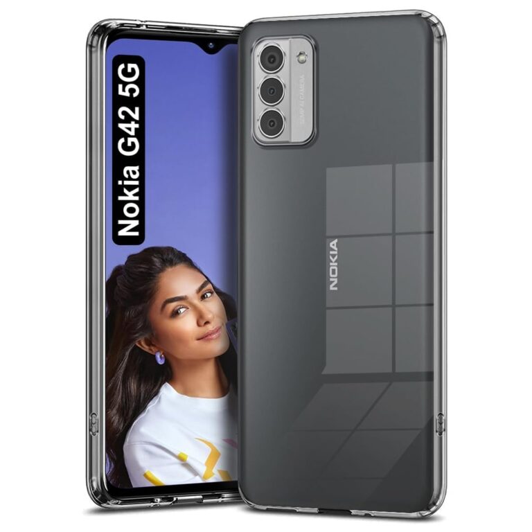 JGD PRODUCTS for Nokia G42 5G (2023) Premium Transparent Soft Silicon Crystal Clear Back Cover [Transparent]