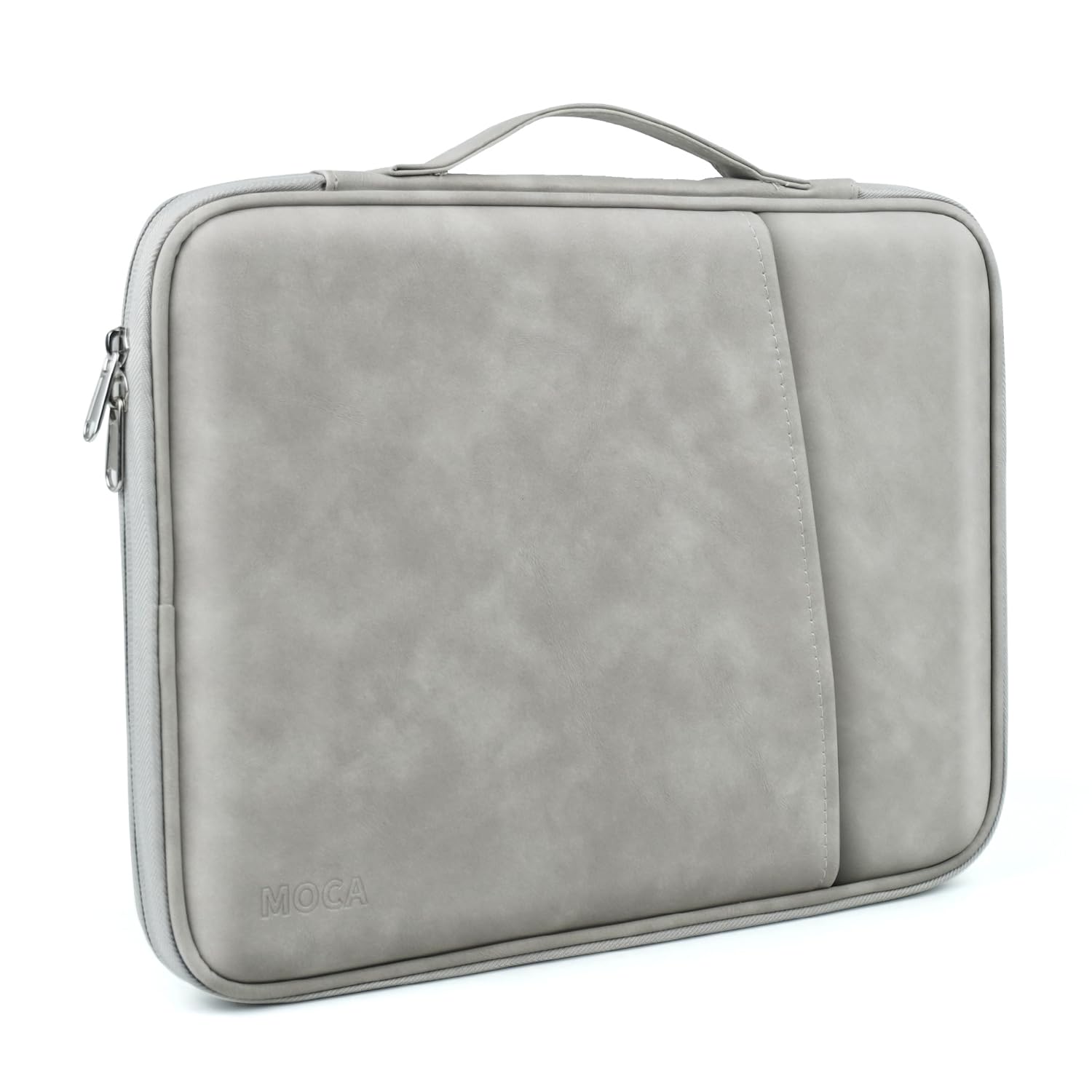 MOCA 13 Inch Laptop Sleeve Case for 13 Inch MacBook Air M2 A2681 M1 A2337 A2179 A1932, 13 Inch MacBook Pro M2 M1 A2338 A2251 A2289 A2159 A1989, 12.9 Inch iPad Pro Computer Bag with Handle (Light Grey)