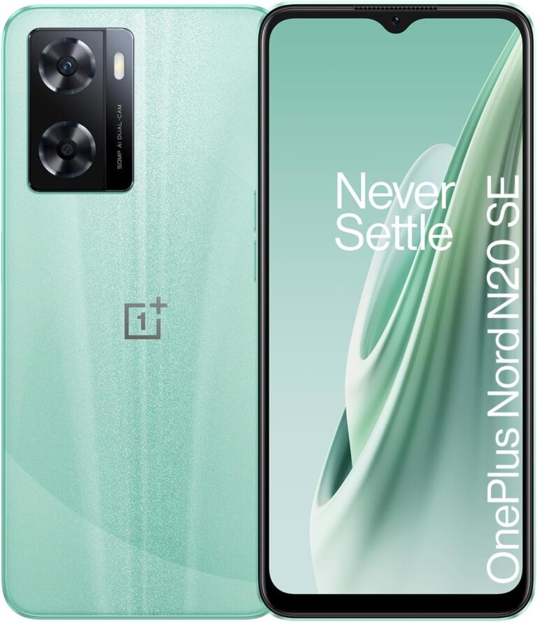 Oneplus Nord N20 SE (Jade Wave, 4GB RAM, 128GB Storage) MediaTek Helio Processor | LCD Display | Dual SIM | 5000mAh Battery