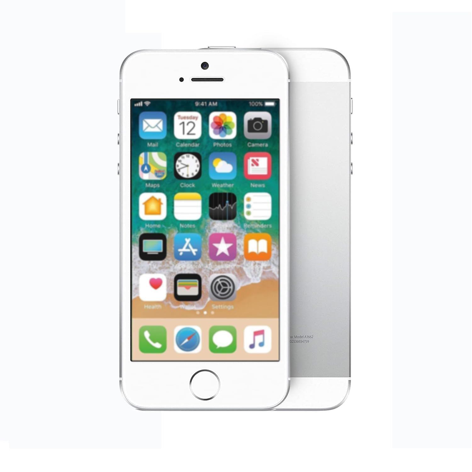 Original Smartphone Compatible with iPhone 5 SE Silver (64 GB Storage with 1-Year Warranty)