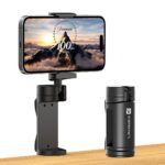 Portronics Mobot Clip Mobile Holder with 360° Adjustable Angles, Light Weight, Pocket Friendly, Mobile Stand for table/Video Recording/Vlogging, Compatible with 4.5 to 6.9 inch Smartphones(Black)
