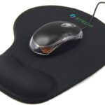 STRIFF Gel_Wrist_Support Mouse pad with, Gaming Mouse Pad with Lycra Cloth Nonslip for Laptop, mouse pad with wrist rest Computer, Home & Office (Black)