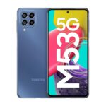 Samsung Galaxy M53 5G (Deep Ocean Blue, 8GB, 128GB Storage) | 108MP | sAmoled+ 120Hz | 16GB RAM with RAM Plus | without Charger