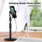 Sounce Phone Tabletop Stand Height Angle Adjustable Stand, Phone Holder for Desk Compatible with OnePlus Redmi Samsung Mi Oppo Vivo iPhone12 Mini 11 Pro Xs Xr X 8 7 Plus, All Smartphones (Black)