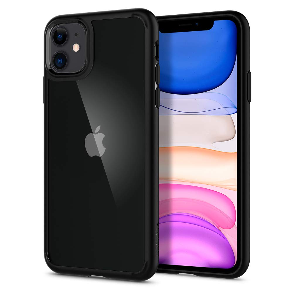 Spigen Ultra Hybrid Back Cover Case Compatible with iPhone 11 (TPU + Poly Carbonate | Black)