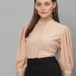 Style Quotient Women Solid PolyMoss Regular Formal Shirt