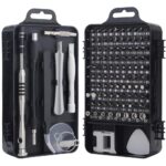TEC TAVAKKAL Latest PC Repair Screwdriver Set, 110 in 1 Professional Precision Screwdriver Set, Multi-Function Magnetic Repair Computer Tool Kit For Mobiles/Tablets/Glasses/Laptop/PC Gray