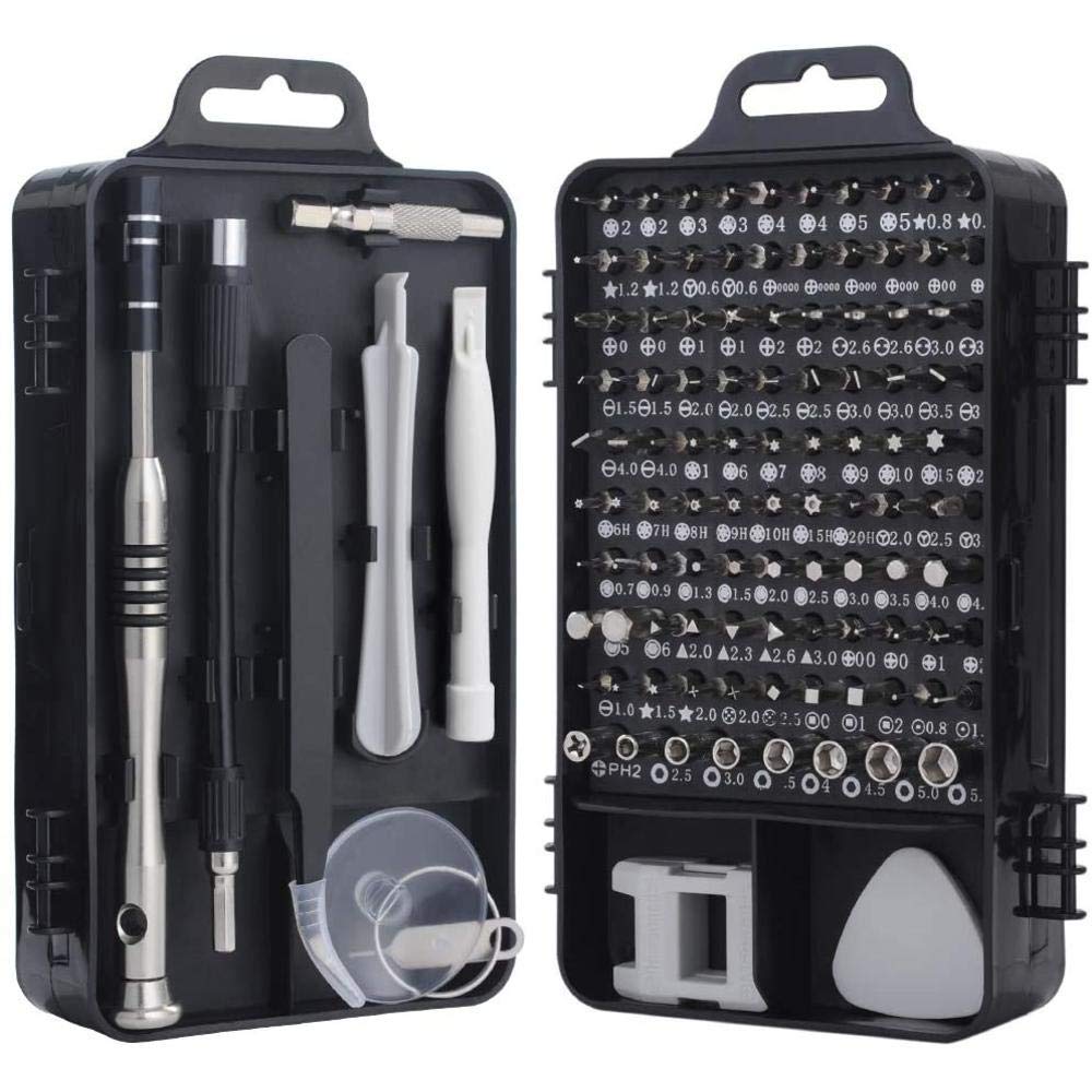 TEC TAVAKKAL Latest PC Repair Screwdriver Set, 110 in 1 Professional Precision Screwdriver Set, Multi-Function Magnetic Repair Computer Tool Kit For Mobiles/Tablets/Glasses/Laptop/PC Gray