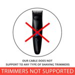 TECH-X 5.9 Feet 2-pin Universal Replacement AC Power Cord Cable Wire for LED TV, Play Station,Printer,Laptop PC Notebook Computer, Tape Recorder, Camera