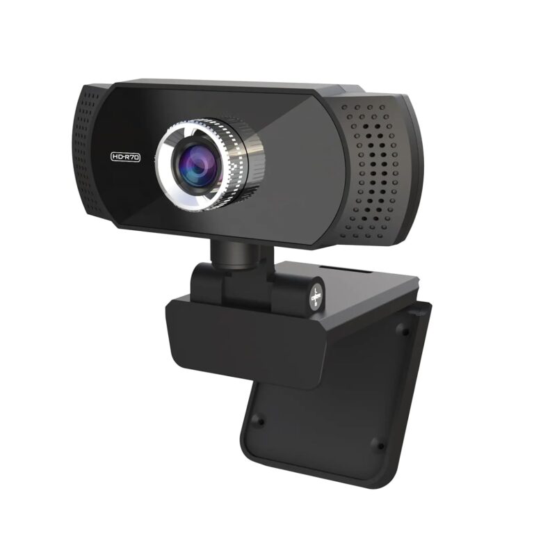 TECHNOVIEW Web Camera for Computer, Laptop, 1080p FHD Webcam with Built-in Mics, Manual Focus, 2.1 Megapixel CMOS Camera, Ultra Lens, 360° Rotation, Flexible Mount (Black)