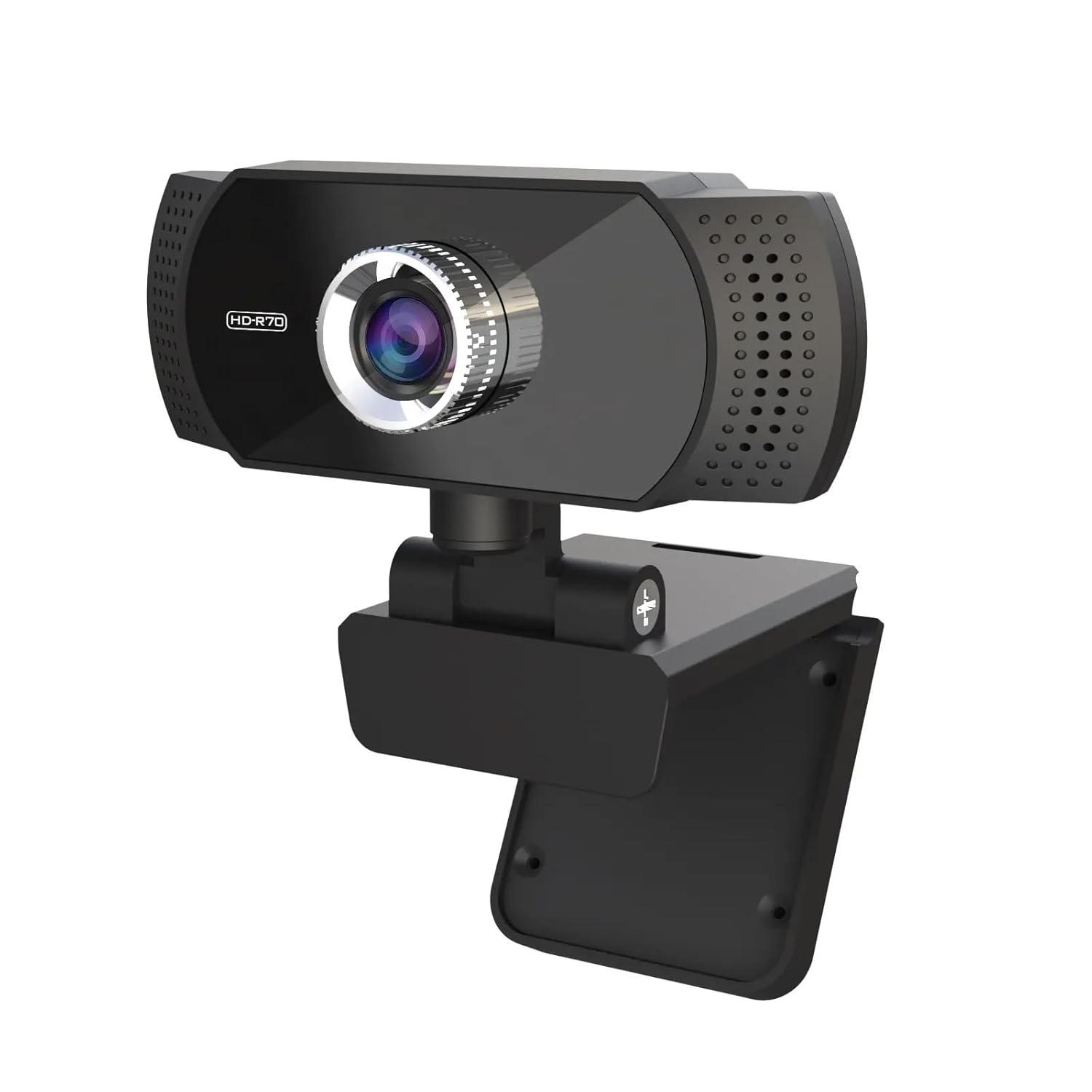 TECHNOVIEW Web Camera for Computer, Laptop, 1080p FHD Webcam with Built-in Mics, Manual Focus, 2.1 Megapixel CMOS Camera, Ultra Lens, 360° Rotation, Flexible Mount (Black)