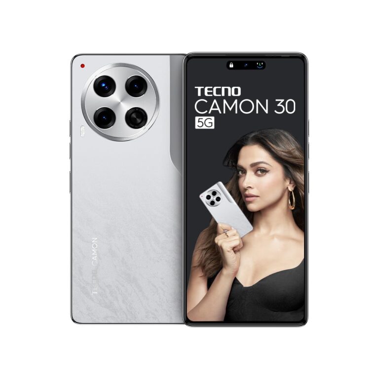 TECNO CAMON 30 5G (Uyuni Salt White, 12GB+512GB) | 100MP OIS Camera + 50MP Auto Focus Selfie | 6.78" LTPS AMOLED Display | MediaTek Dimensity 7020 | 5000mAh Battery & 70W Charger