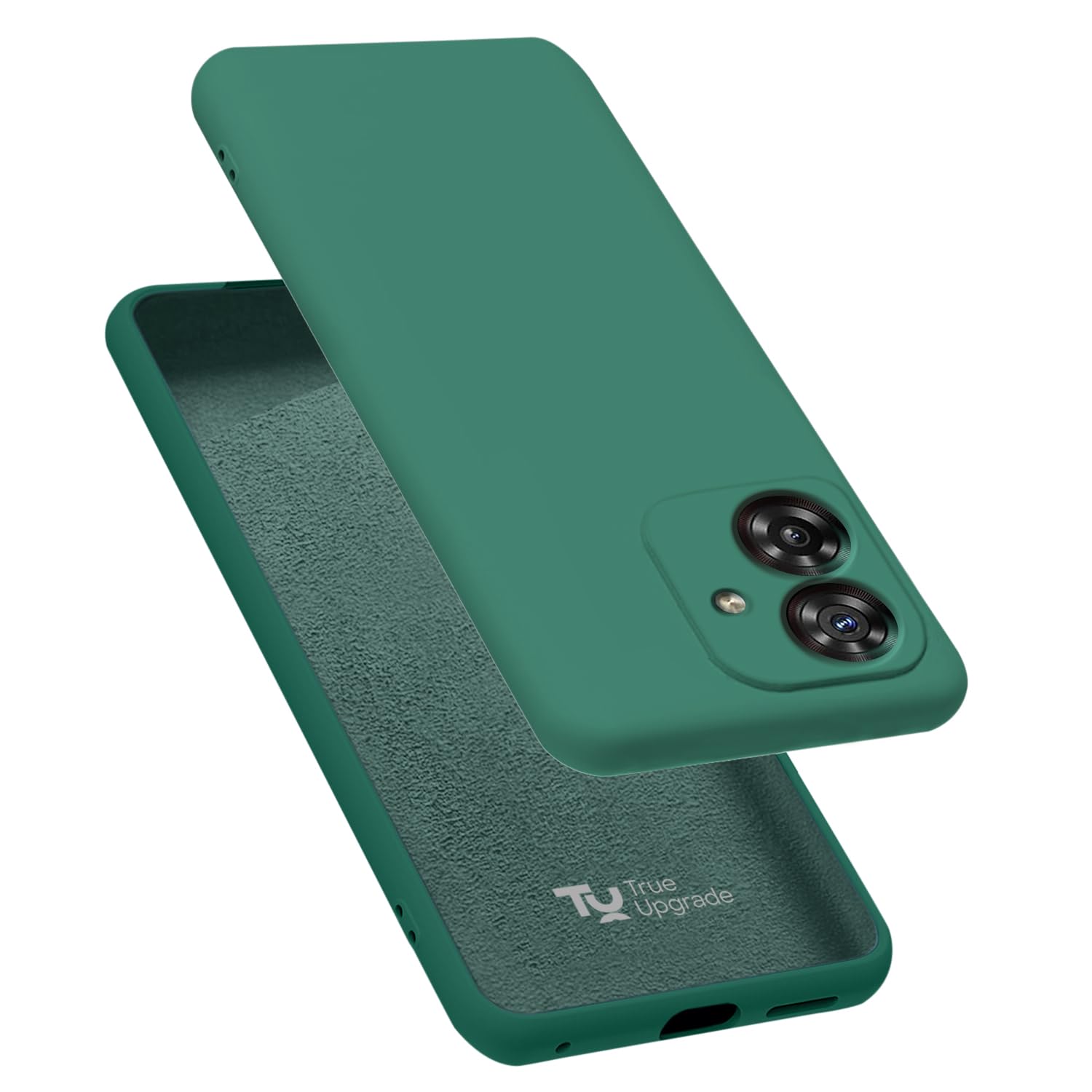 TRUEUPGRADE Compatible for Motorola Moto G54 5G / G64 5G Cover Case | Soft Silicon Rubberised Cover |Camera Protection Bump Back Cover forMotorola Moto G54 5G / G64 5G (Green)