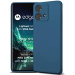 TheGiftKart Liquid Silicone Back Cover Case for Motorola Moto Edge 40 Neo 5G | Soft Micro-Fibre Lining Inside | Camera Protection Bump | Shockproof Back Cover for Moto Edge 40 Neo 5G (Silicone, Blue)