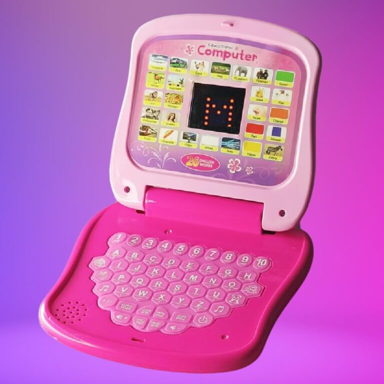 ToyMagic Kids Laptop Computer Toy|Alphabet & Number Chart with LED Display|Activity Set Learning & Educational Toy with Music & Sound|Birthday Gift for Kids 3+|3xAA Battery|Made in India|BIS Approved