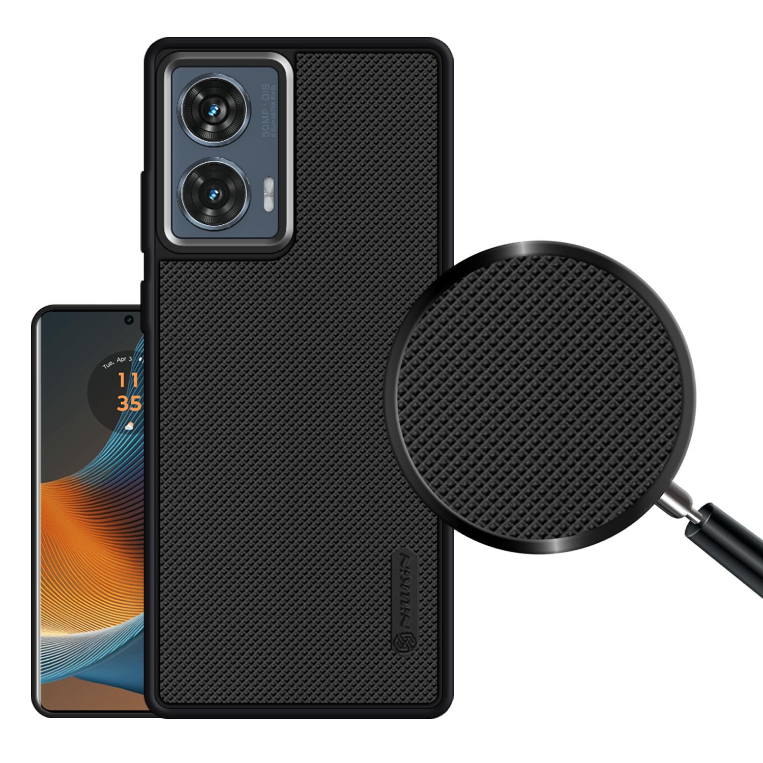 VIDO Super Frosted Raised Camera Protect Soft Back Case Cover for Motorola Moto Edge 50 Fusion 5G
