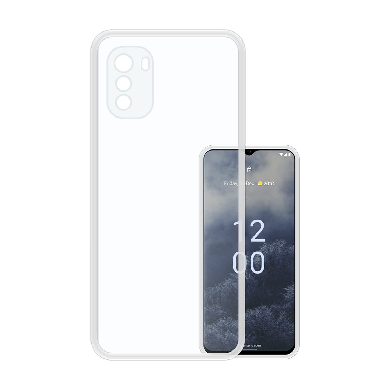 VIDO Transparent Back Case Cover for Nokia G60 5G (Soft & Flexible & Camera Protection Back Case)