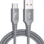 Wayona USB C 65W Quick Charge Fast Charging Data Transfer Cord for Samsung Galaxy S24,S23,S22,S21,S20, iphone 15 pro,15 plus,15 pro max, android auto & carplay (1M, Grey)