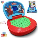 Wembley Avengers Mini Baby Toy Laptop for Kids Toys for 3 Years Old Boy | Kids Laptop Computer Ideal Montessori Educational Learning Toys for 2 - 5 Years with Sound and Music - BIS Approved