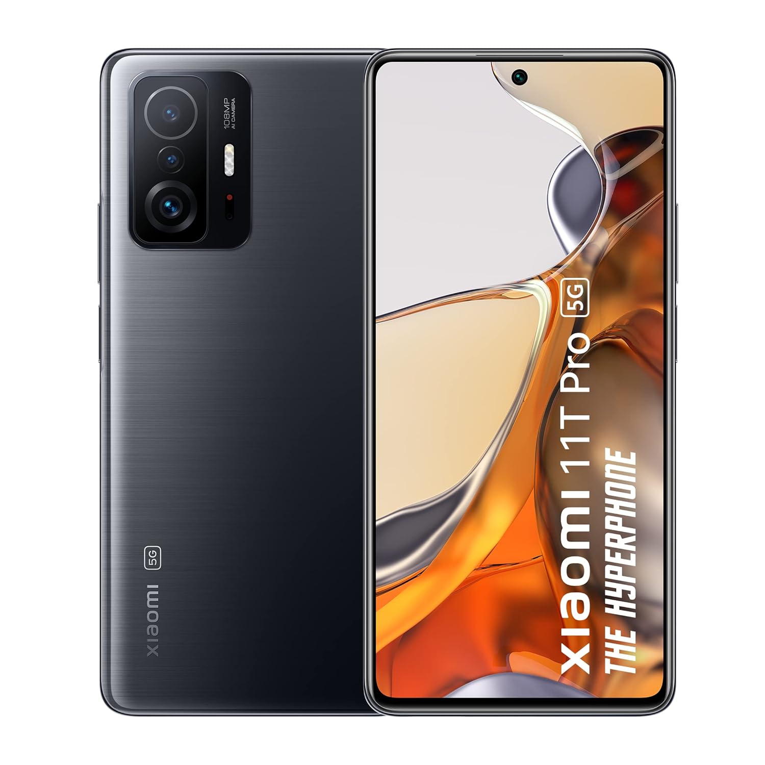 Xiaomi 11T Pro 5G Hyperphone (Meteorite Black, 8GB RAM, 128GB Storage)|SD 888|120W HyperCharge|Segment's only phone with Dolby Vision+Dolby Atmos