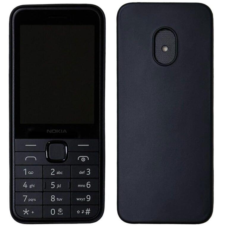 ZAOMA Back Cover Case Compatible for Nokia 220 4G 2024 DS - Model No. : TA-1617 - (Pack of 2) (NK2204G_PREMBLK)