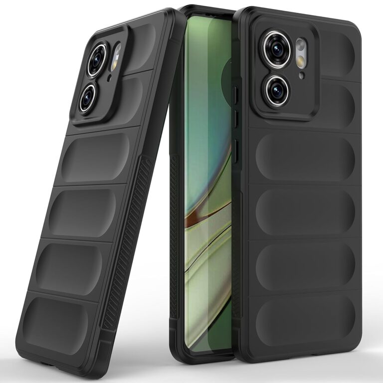 Zapcase Back Case Cover for Motorola Edge 40 5G | Compatible for Motorola Edge 40 5G Back Case Cover | Matte Soft Case | Liquid Silicon Magic Case for Motorola Edge 40 5G with Camera Protection |Black