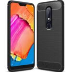 Zapcase Back Cover Case for Nokia 6.1 Plus | Compatible for Nokia 6.1 Plus Back Cover Case | 360 Degree Protection | Soft and Flexible (TPU | Matte Black)