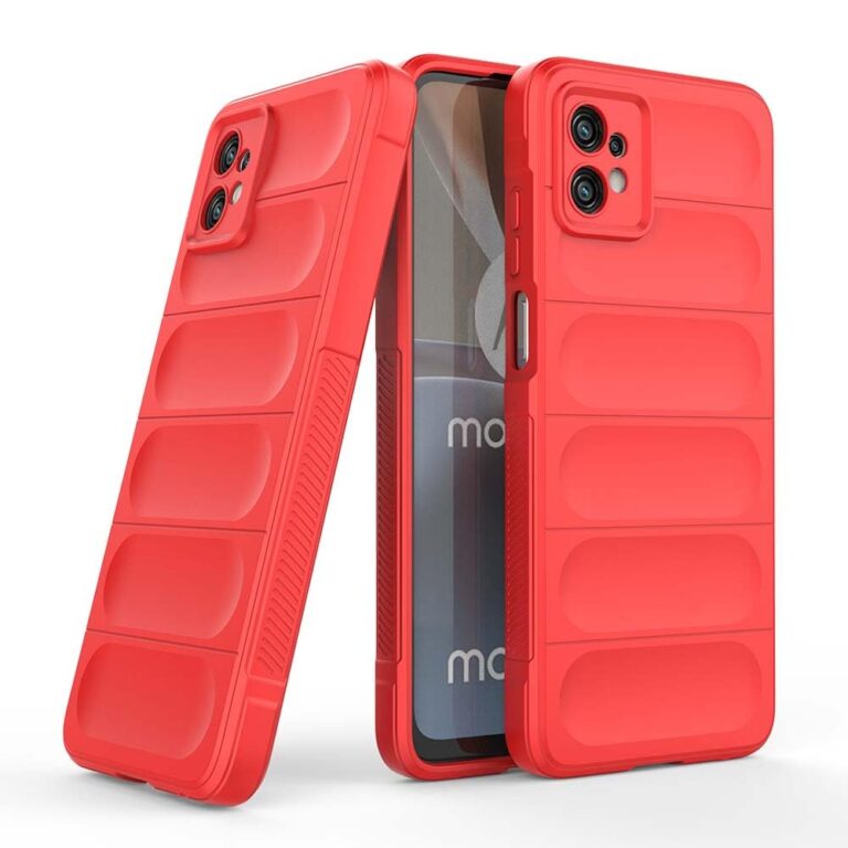 amazon basics Basic Case for Motorola Moto G32 4G (Silicone_Red)