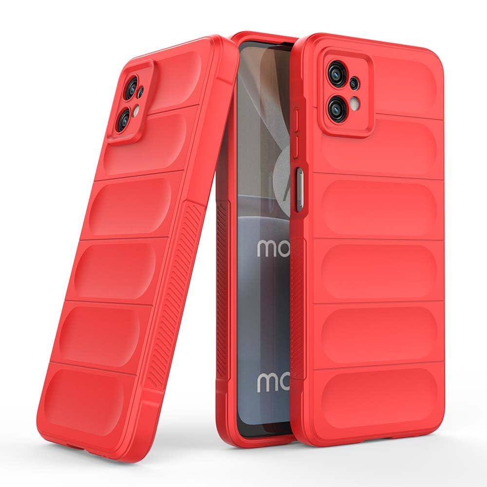amazon basics Basic Case for Motorola Moto G32 4G (Silicone_Red)