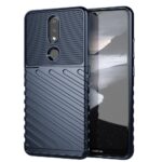 amazon basics Basic Case for Nokia 2.4 4G (Carbon Fiber_Blue)