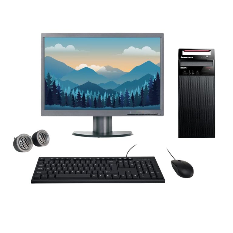 (Refurbished) Lenovo ThinkCentre 22" HD All-in-One Desktop Computer Set (Intel i3 3rd Gen| 8 GB RAM| 500 GB HDD| 22" HD LED Monitor| KB & Mouse| Speakers| WiFi| Windows 10 Pro| MS Office)