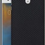 HELLO ZONE Exclusive Dotted Matte Finish Soft Rubberised Back Case Cover for Nokia 3 - Black