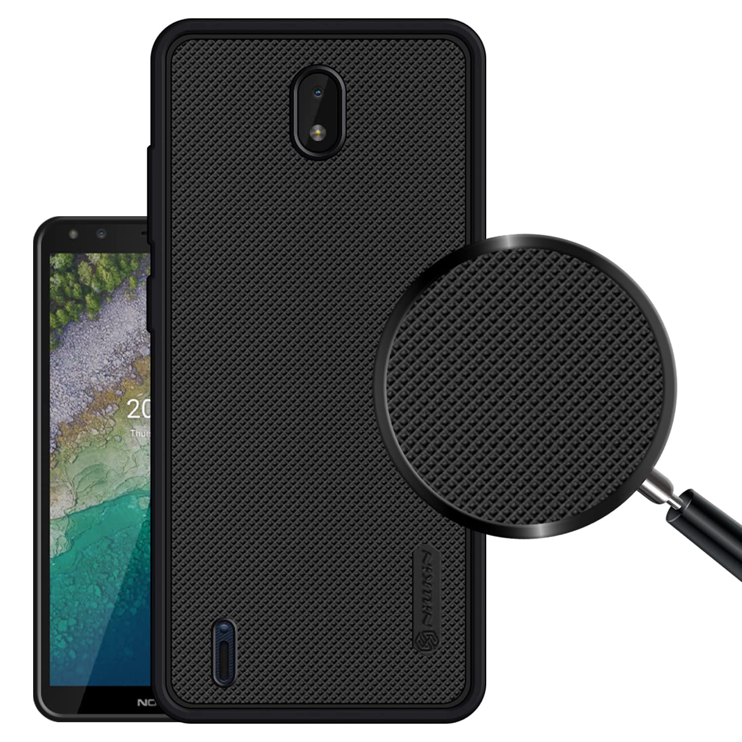 VIDO Super Frosted Raised Camera Protect Soft Back Case Cover for Nokia C01 Plus