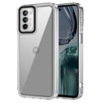 Amazon Basics Back Case Cover for Motorola Moto G82 5G (TPU + PC_Transparent)