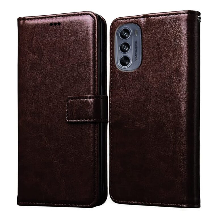 Amazon Brand- Solimo Flip for Motorola Moto G62 5G (Leather_Coffee)