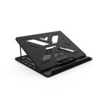 Amkette Ergo View Laptop Stand with 7 Adjustment Levels for laptops up to 15.6 inches (12 inch /13 inch /14.1 inch /15.6 inch) (Black)