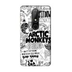 Casotec Arctic Monkeys Pattern Design 3D Printed Plastic Hard Back Case Cover for Nokia 6.1 Plus - Multicolor