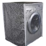 Classic® Front Load Washing Machine Cover Suitable for Motorola Washing Machines of 10.5 Kg (X-Large, 63 cm X 68 cm X 81 cm, Black & Grey)