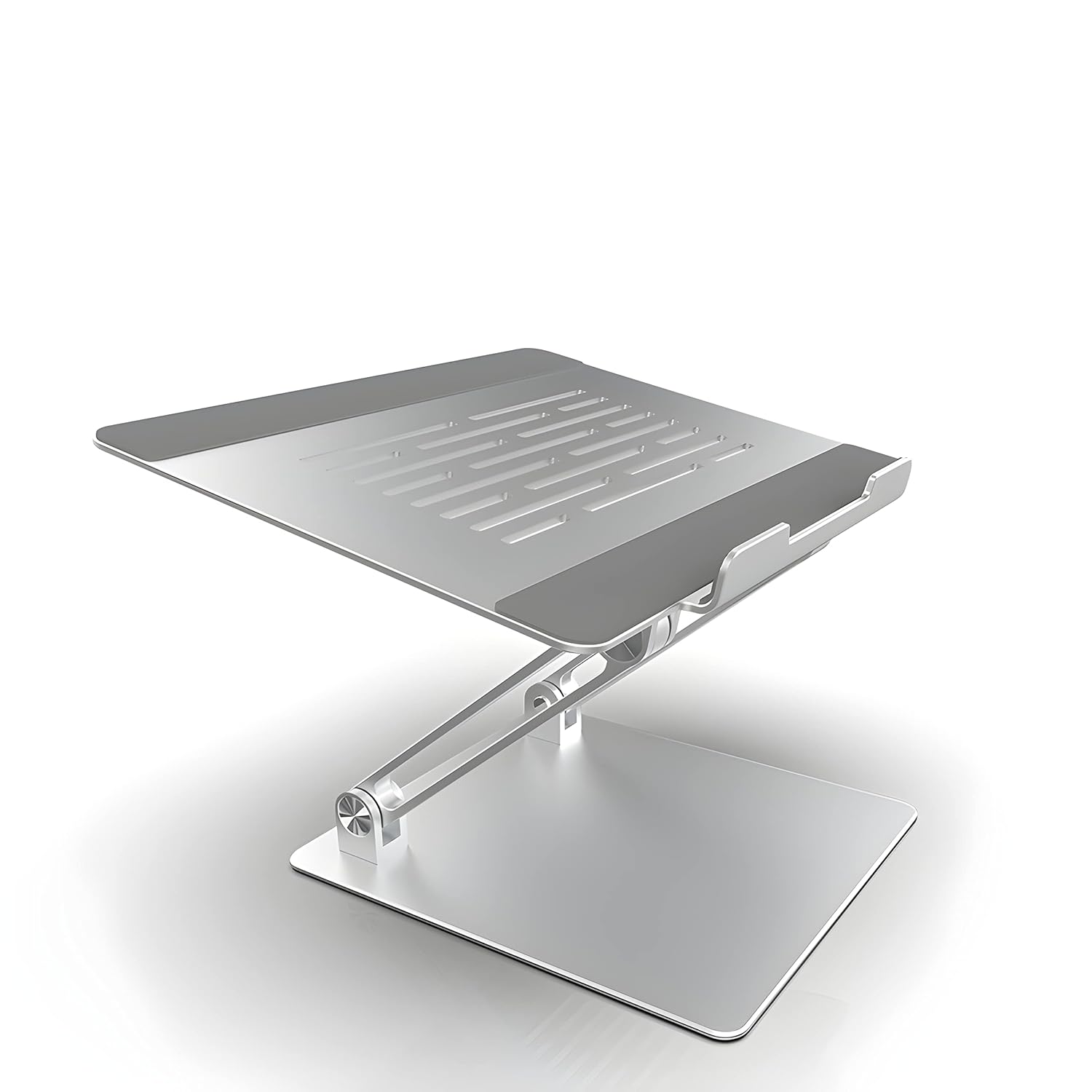 Defianz Kinzoku Laptop Stand – DKLS-N30-2 Premium Aluminium Adjustable Laptop Stand for Desk, Ergonomic Portable Computer Stand Laptop Holder with Heat-Vent to Elevate Laptop of 11-17"