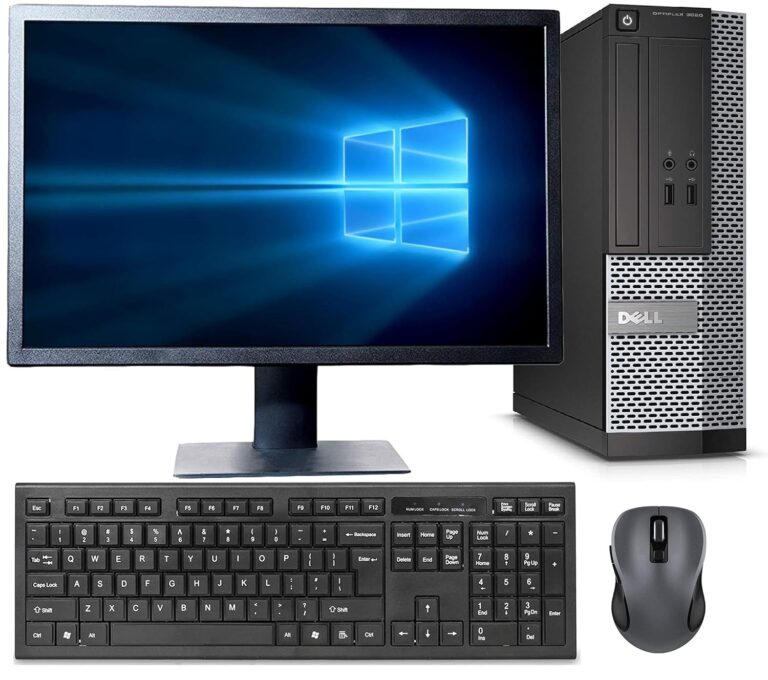 Dell (Renewed) Optiplex 3020 17-Inch (43.18 Cm) Desktop (Core I3-4160 16 Gb 500Gb Hdd Windows 10 Pro Ms Office)Black,Intel