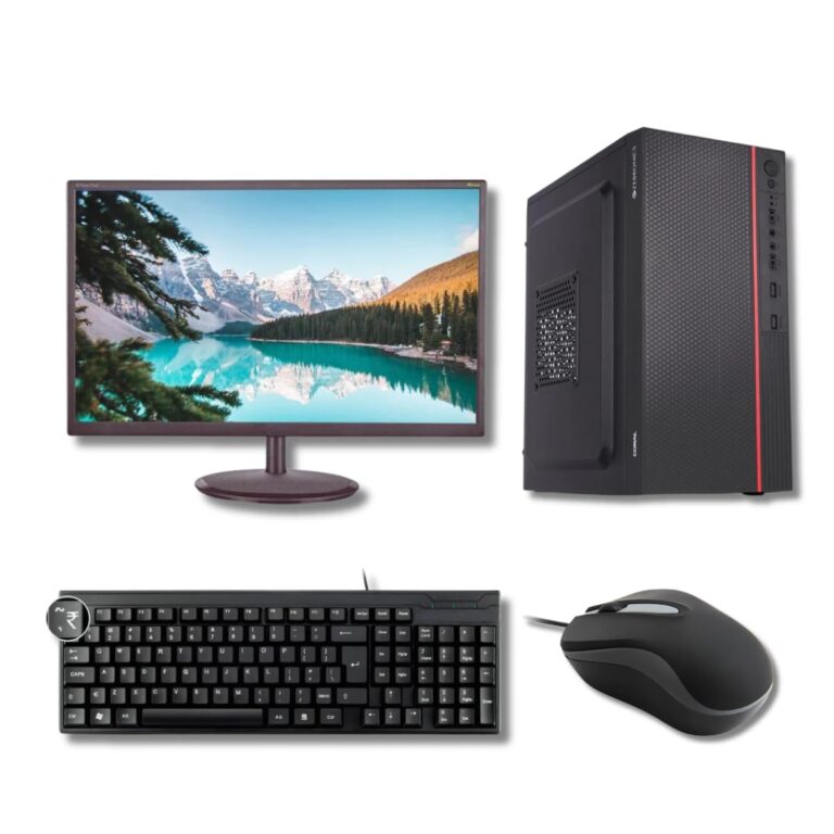Digital Guard Complete Desktop Computer System Full Setup for Home CORE I3/ RAM 8GB/ 256GB SSD/ 500GB HDD/ Windows10/WIFI+BLUETOOTH/22 Monitor/Keyboard+Mouse