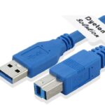 Dyeton USB A to B 3.0 Cable 1.5 Meters Cable for Computer Camera (Blue)