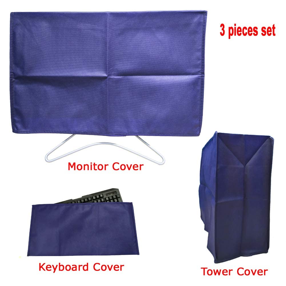 GUTSAV SALES ® Computer Cover 3 Set Cover 24.5 INCH Moniter, Keyboard, CPU Cover 3 Set