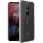 JGD PRODUCTS Bumper Case for Nokia 6.1 Plus (Silicone|Transparent)