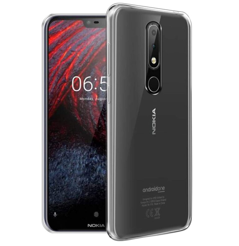 JGD PRODUCTS Bumper Case for Nokia 6.1 Plus (Silicone|Transparent)