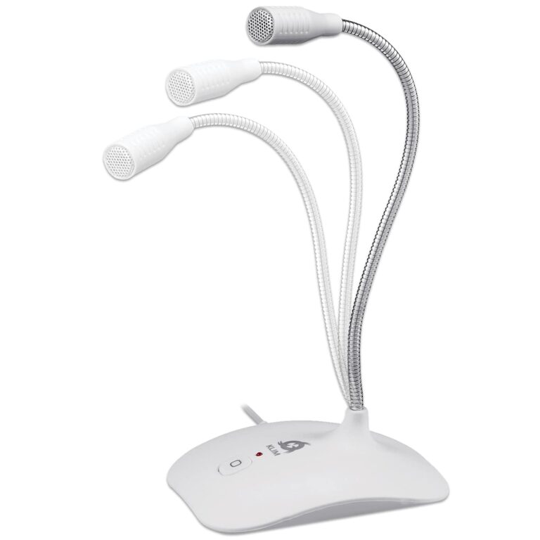 KLIM Talk - USB Desk Microphone for Computer - Compatible with Any PC, Laptop, Mac, PS4 - Professional Desktop Mic with Stand - Recording, Gaming, Streaming, YouTube, Podcast Mics, Studio Microfono
