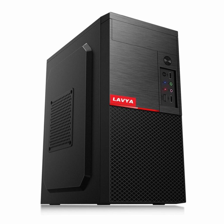 LAVYA Desktop CPU PC Tower | Core i3 3rd Gen Processor | 8 GB RAM | 500GB HDD | 128 GB SSD | Windows 10, MS Office, HD Graphics, USB, Ethernet, WiFi, (Black)