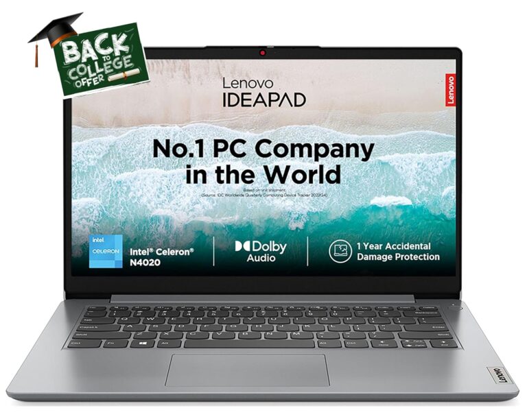 Lenovo IdeaPad Slim 1 Intel Core Celeron N4020 14" HD Thin and Light Laptop (8GB/512GB SSD/Windows 11 Home/Office 21/1Yr Warranty/Cloud Grey/1.3Kg), 82V6009LIN